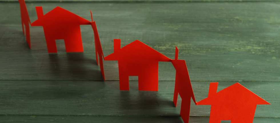 paper cutout showing property chain